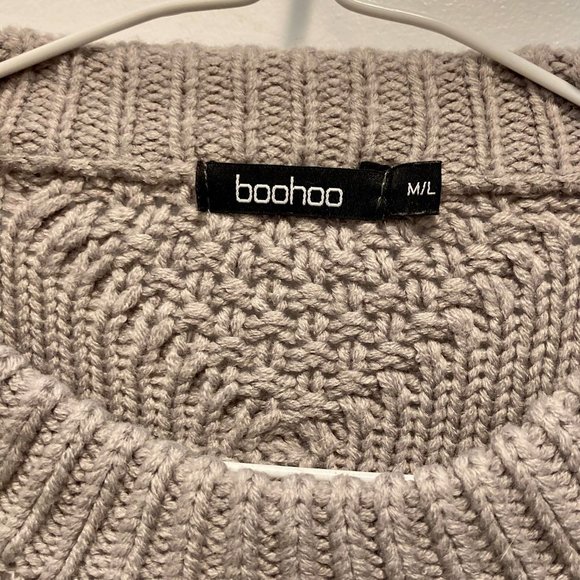 Boohoo Oversized Cable Sweater - Picture 7 of 7